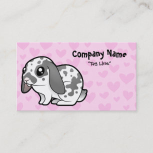 Carte De Visite Amour de lapin (oreilles tombantes, poil lisse)