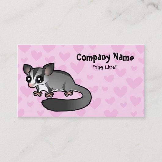Carte De Visite Amour de Phalanger volant (Devant)