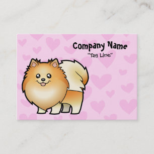Carte De Visite Amour de Pomeranian