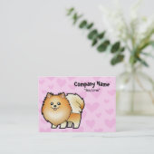 Carte De Visite Amour de Pomeranian (Debout devant)