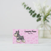 Carte De Visite Amour de Schnauzer (Debout devant)