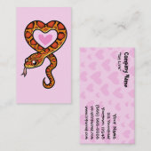 Carte De Visite Amour de serpent (Devant / Derrière)