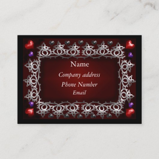 Carte De Visite amour de valentine (Devant)