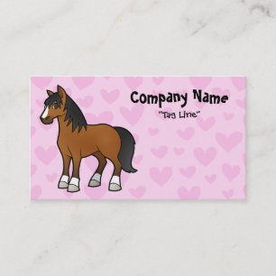 Carte De Visite Amour des chevaux