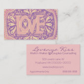 Carte De Visite Amour doux (Devant / Derrière)