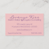 Carte De Visite Amour doux (Dos)