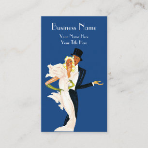 Carte De Visite Amour et romance vintage, couple de mariage modern
