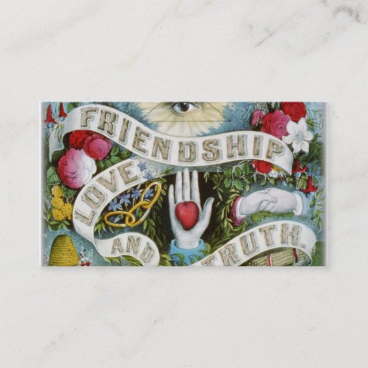 Carte De Visite amour et vérité d'amitié (Devant)