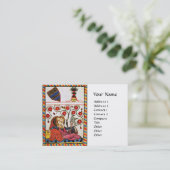 Carte De Visite AMOUR ÉTERNEL, Amateurs médiévaux Roses rouges Bla (Debout devant)