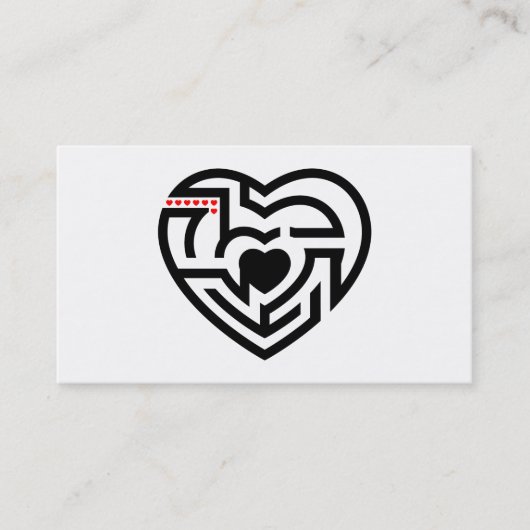 Carte De Visite amour labrynth (Devant)