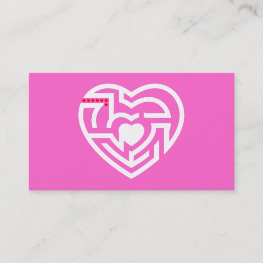 Carte De Visite amour labrynth (Devant)