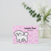 Carte De Visite Amour maltais (chiot coupé) (Debout devant)