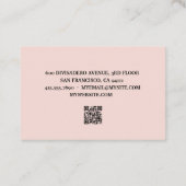 Carte De Visite Amour Positif Vous-Même Aujourd'Hui Citation Paste (Dos)