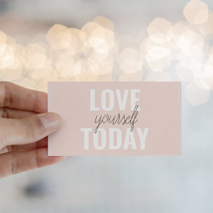 Carte De Visite Amour Positif Vous-Même Aujourd'Hui Citation Paste