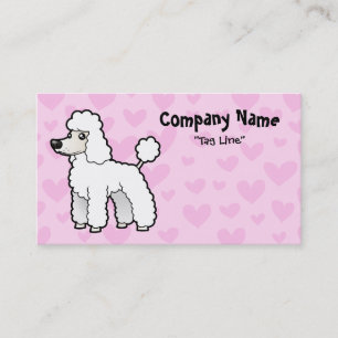Carte De Visite Amour standard/de miniature/jouet caniche (chiot