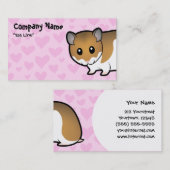 Carte De Visite Amour syrien de hamster (Devant / Derrière)