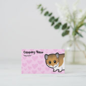 Carte De Visite Amour syrien de hamster (Debout devant)