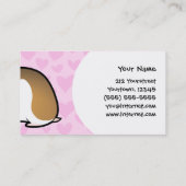 Carte De Visite Amour syrien de hamster (Dos)