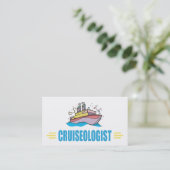 Carte De Visite Amoureux du voyage en bateau de croisière (Debout devant)