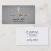 Carte De Visite Ampoule (Devant / Derrière)