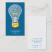 Carte De Visite Ampoule (Devant / Derrière)