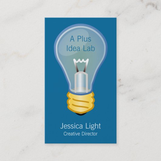 Carte De Visite Ampoule (Devant)