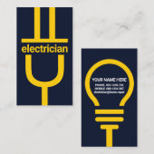 Carte De Visite Ampoule d'alimentation (Devant / Derrière)