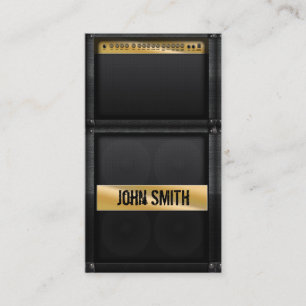 Carte De Visite Ampoule de guitare avec nom personnalisé