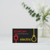Carte De Visite Ampoule de prise électrique (Debout devant)
