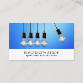 Carte De Visite Ampoules suspendues, électricien (Devant)
