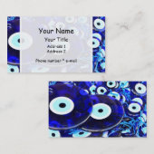 Carte De Visite Amulettes des yeux bleus (Devant / Derrière)