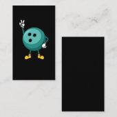 Carte De Visite Amusant Bowling Ball Strike Humour de Bowler (Devant / Derrière)