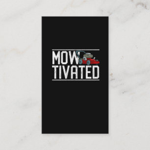 Carte De Visite Amusant broyeur de pelouse de gazon-mouture-broyeu