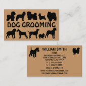 Carte de visite amusant du chien Groomer (Devant / Derrière)