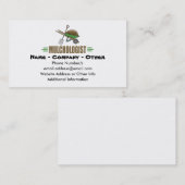 Carte De Visite Amusant jardin (Devant / Derrière)