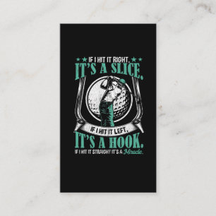 Carte De Visite Amusant joueur de golf Lucky Golf Swing Plaisanter