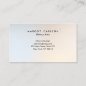 Carte De Visite Amusant moderne Silver Sequin Gold Beauté Salon (Dos)