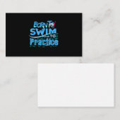 Carte De Visite Amusant nage Cadeau design nage (Devant / Derrière)