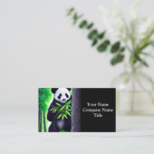 Carte De Visite Amusant Petit Ours Panda (Debout devant)