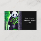 Carte De Visite Amusant Petit Ours Panda (Devant)
