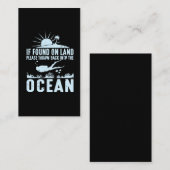 Carte De Visite Amusant plongeur de plongée Gift Swimming Passion (Devant / Derrière)