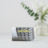 Carte De Visite Amusant pneu et expert du réglage de roue (Debout devant)