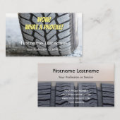 Carte De Visite Amusant pneu et expert du réglage de roue (Devant / Derrière)