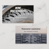 Carte De Visite Amusant pneu et expert du réglage de roue (Devant / Derrière)