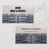 Carte De Visite Amusant pneu et réglage expert de la roue (Devant / Derrière)