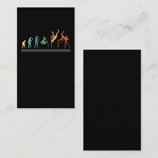 Carte De Visite Amusant Pole voûte Évolution Pole voûter (Devant / Derrière)