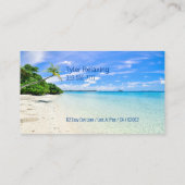 Carte De Visite Amusant Retraité, Plage & Palms, do-it-yourself Ga (Dos)