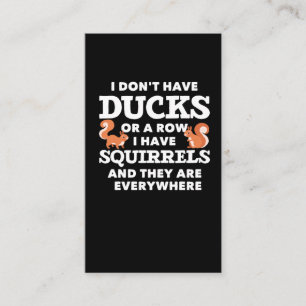 Carte De Visite Amusante plaisanterie d'écureuil Humour de rongeur