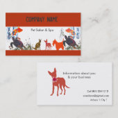 Carte De Visite Amusants Beaux Animaux Animaux Animaux (Devant / Derrière)