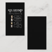 Carte De Visite Amusement amusant pour les chiots (Devant / Derrière)